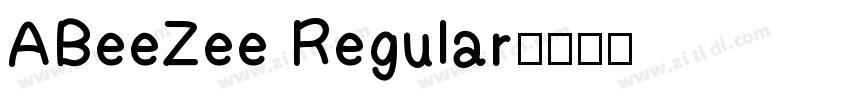 ABeeZee Regular字体转换
